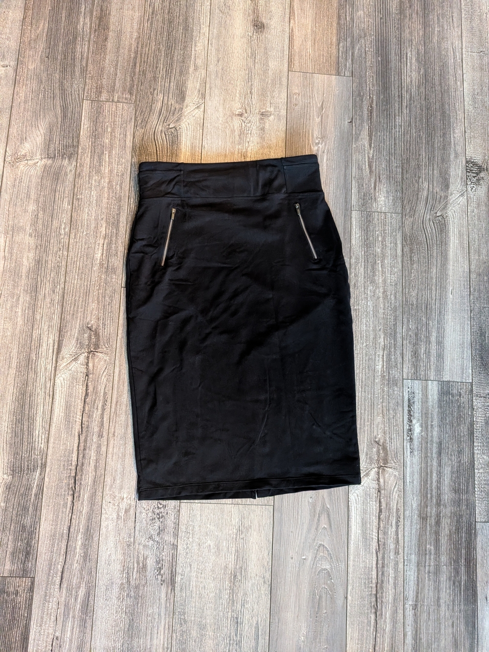 Athleta Black Pencil Skirt with Zip Details